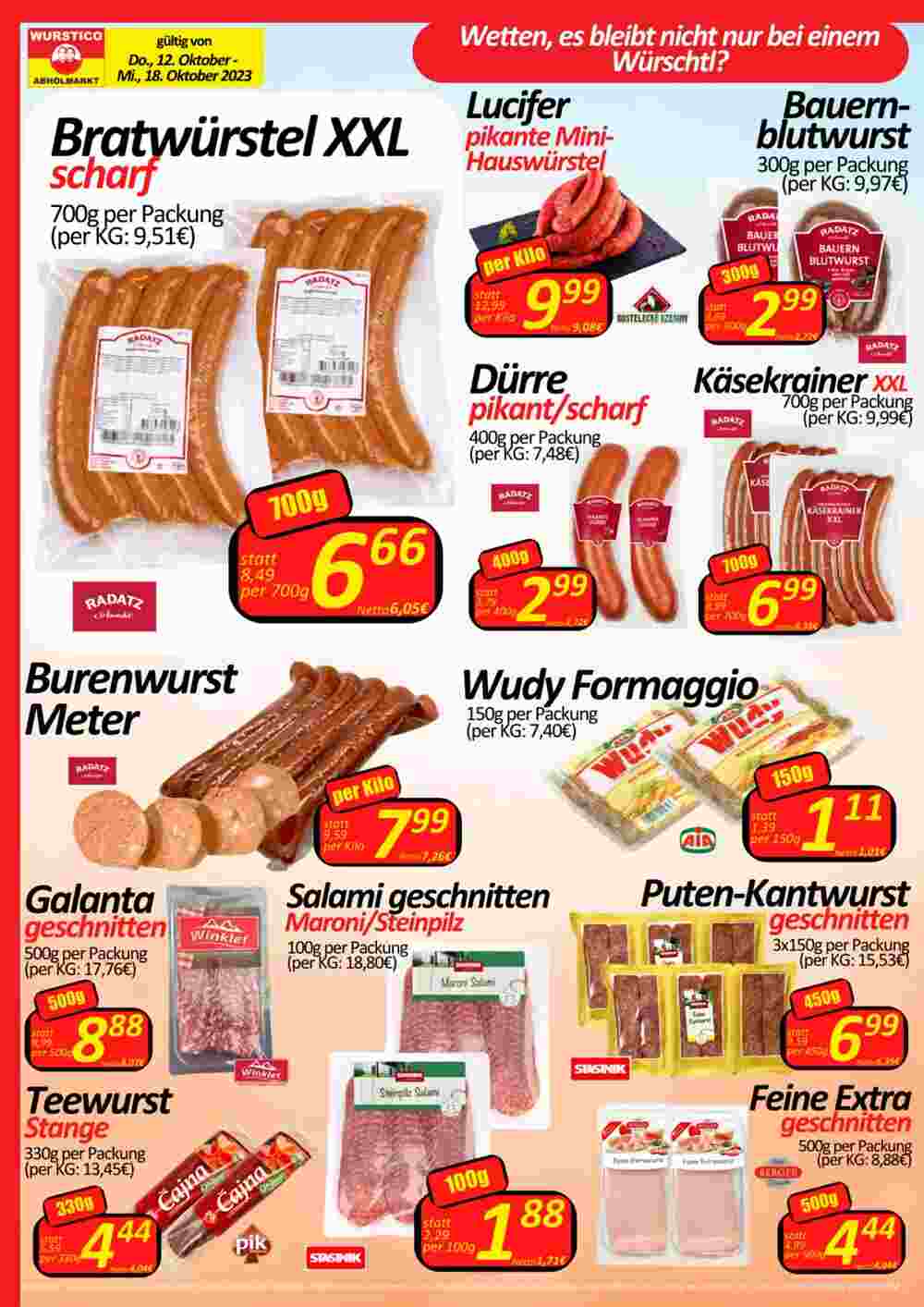 Wurstico Flugblatt (ab 12.10.2023) - Angebote und Prospekt - Seite 2