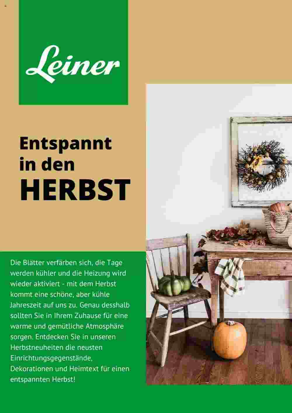 Leiner Flugblatt (ab 12.10.2023) - Angebote und Prospekt - Seite 1