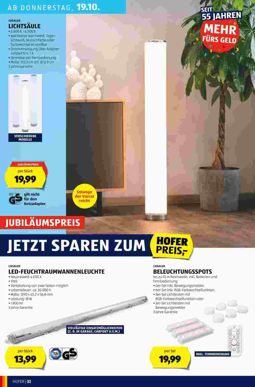 Hofer Flugblatt (ab 13.10.2023) - Angebote und Prospekt - Seite 34