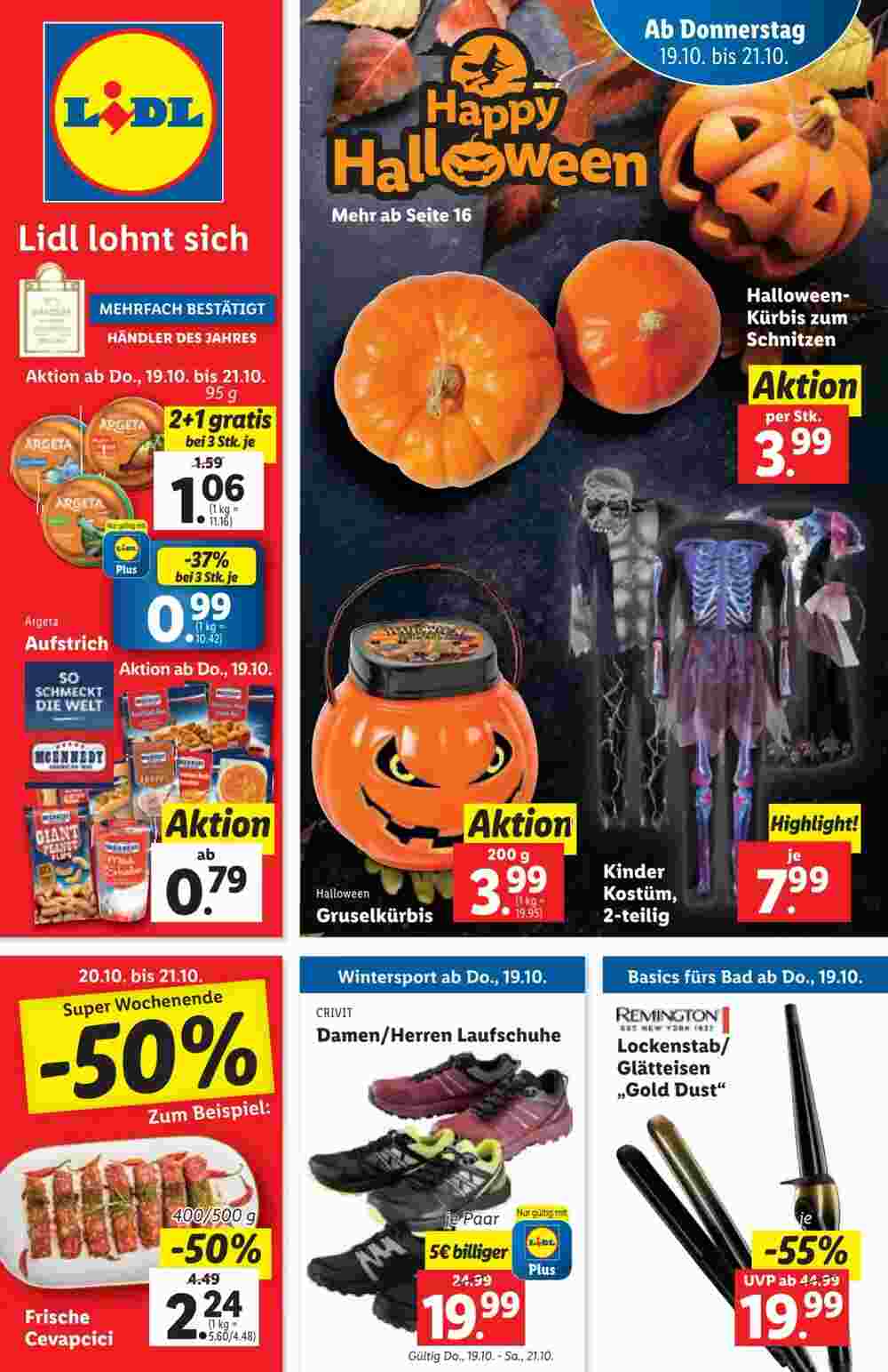 Lidl Flugblatt (ab 18.10.2023) - Angebote und Prospekt - Seite 1