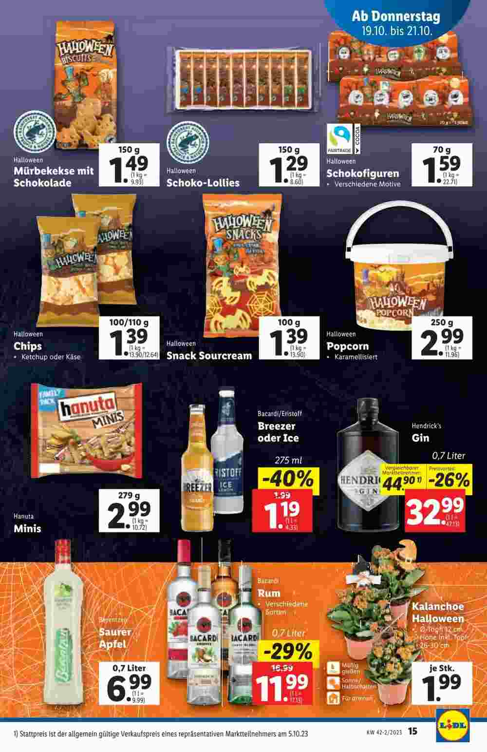 Lidl Flugblatt (ab 18.10.2023) - Angebote und Prospekt - Seite 15