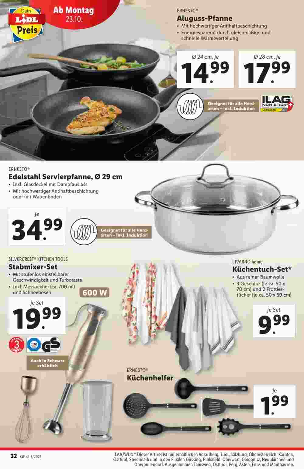 Lidl Flugblatt (ab 18.10.2023) - Angebote und Prospekt - Seite 32