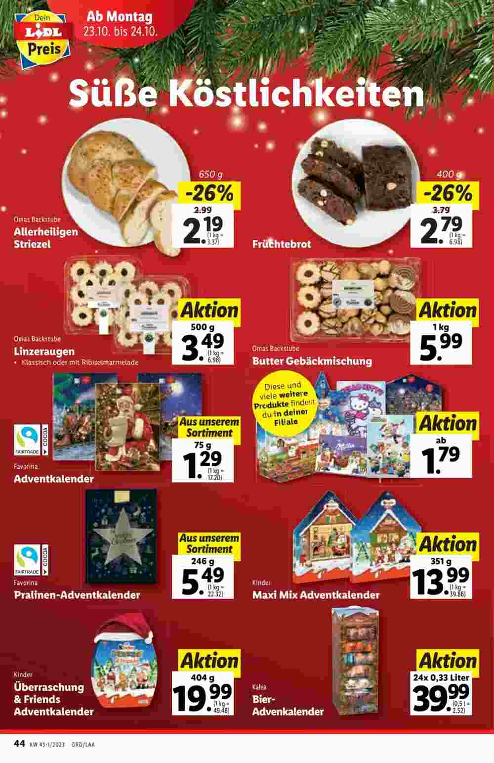 Lidl Flugblatt (ab 18.10.2023) - Angebote und Prospekt - Seite 44