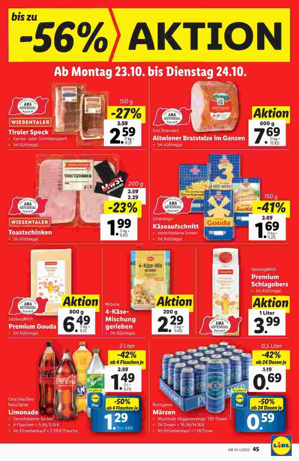 Lidl Flugblatt (ab 18.10.2023) - Angebote und Prospekt - Seite 45