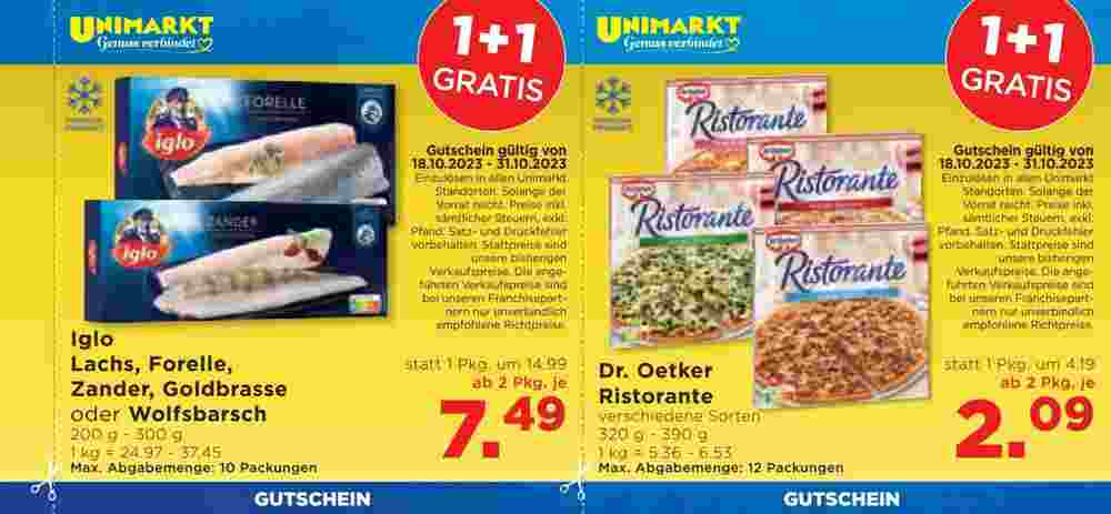Unimarkt Flugblatt (ab 18.10.2023) - Angebote und Prospekt - Seite 19