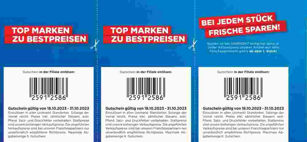Unimarkt Flugblatt (ab 18.10.2023) - Angebote und Prospekt - Seite 6