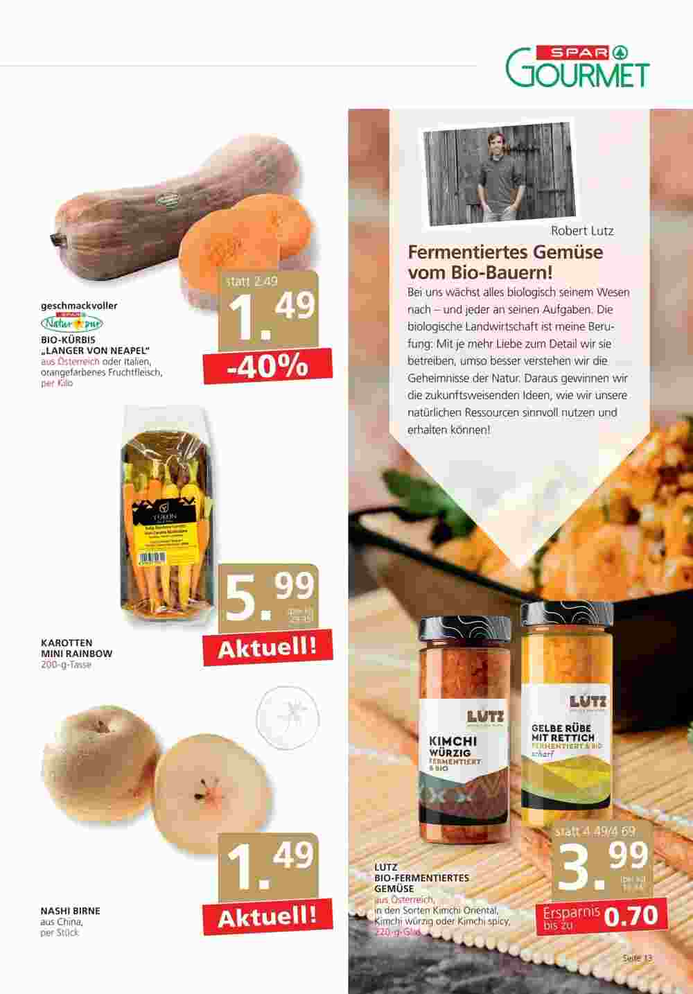 SPAR Gourmet Flugblatt (ab 18.10.2023) - Angebote und Prospekt - Seite 13