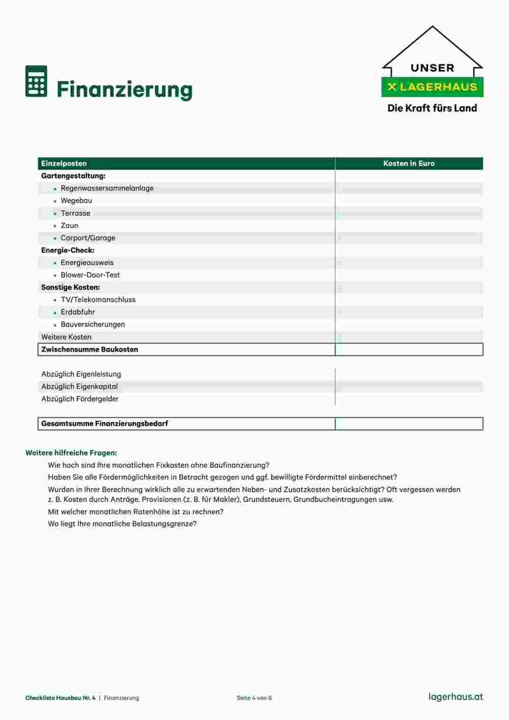 Lagerhaus Graz Land Flugblatt (ab 18.10.2023) - Angebote und Prospekt - Seite 4