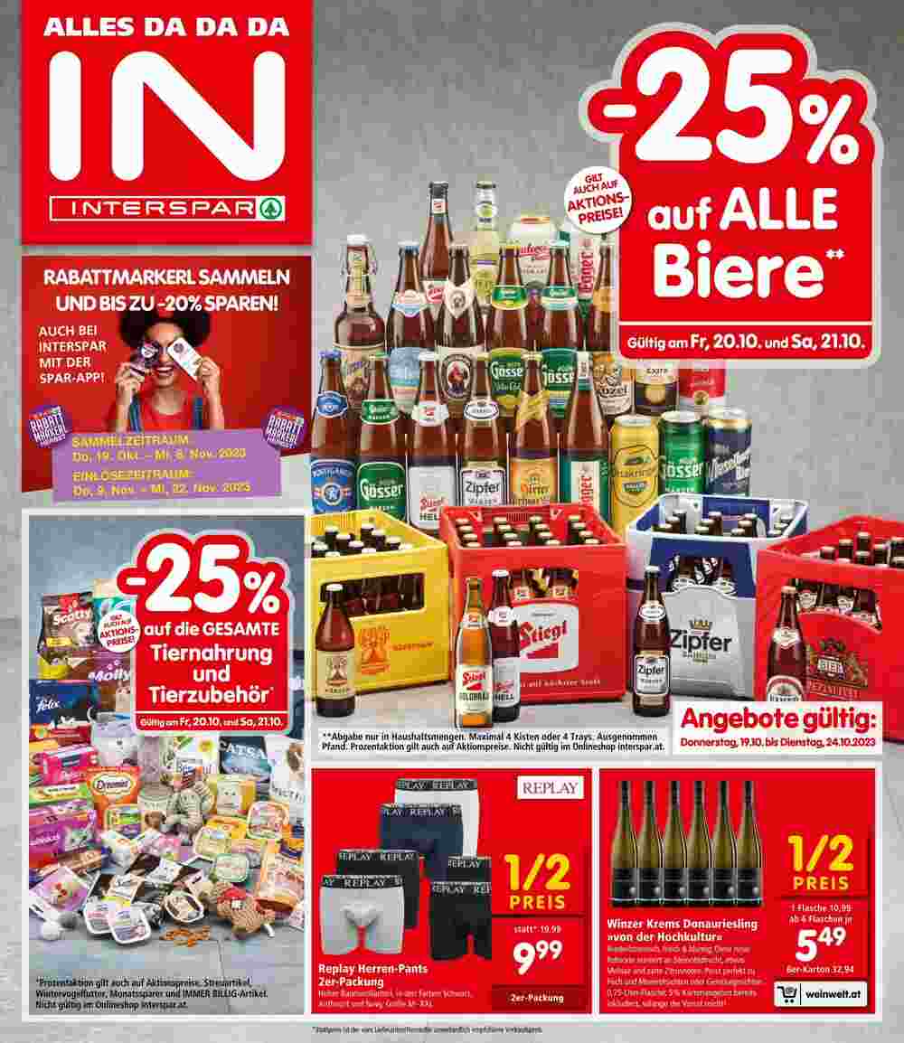 Interspar Flugblatt (ab 19.10.2023) - Angebote und Prospekt - Seite 1