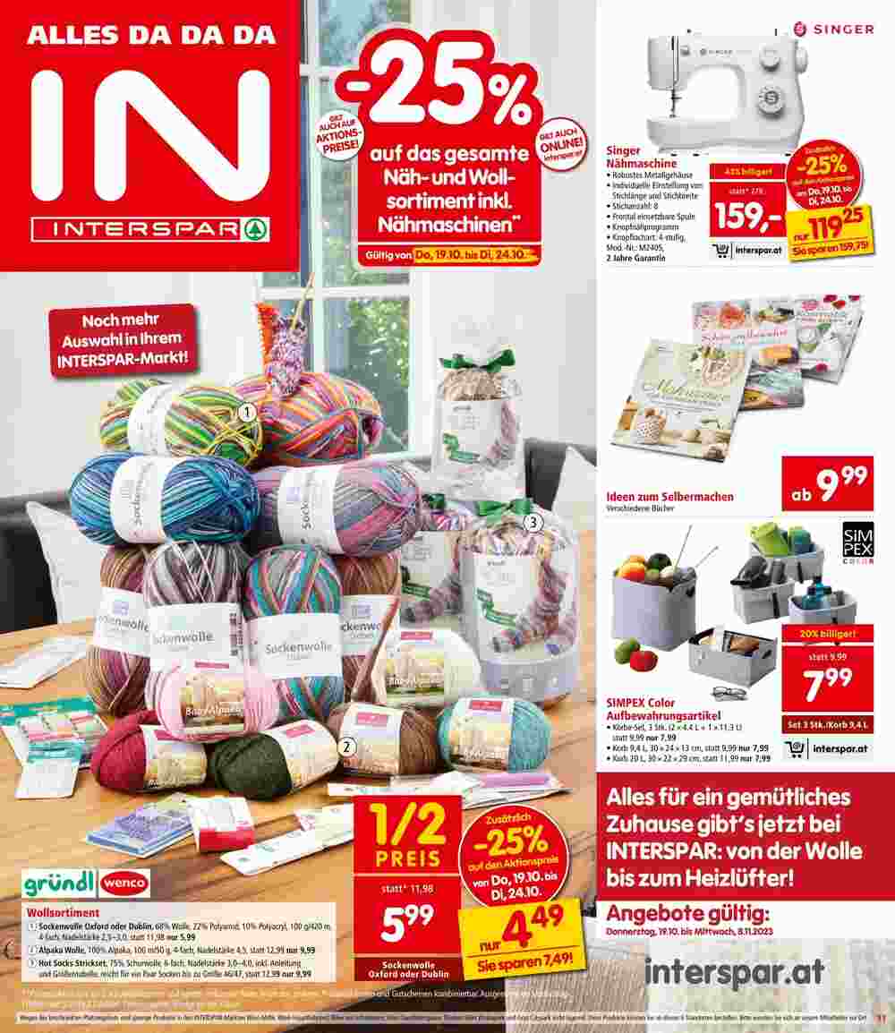 Interspar Flugblatt (ab 19.10.2023) - Angebote und Prospekt - Seite 11