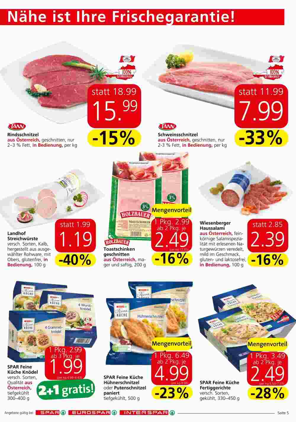 Spar Flugblatt (ab 19.10.2023) - Angebote und Prospekt - Seite 5