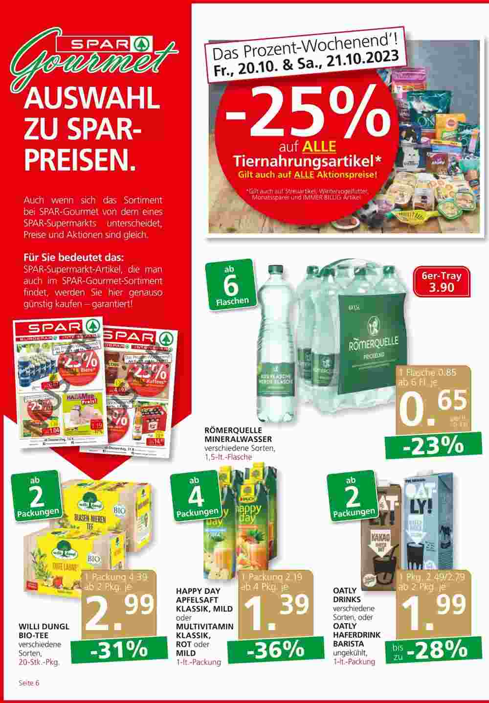 SPAR Gourmet Flugblatt (ab 19.10.2023) - Angebote und Prospekt - Seite 6