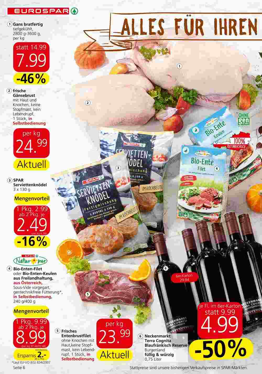 Eurospar Flugblatt (ab 25.10.2023) - Angebote und Prospekt - Seite 6