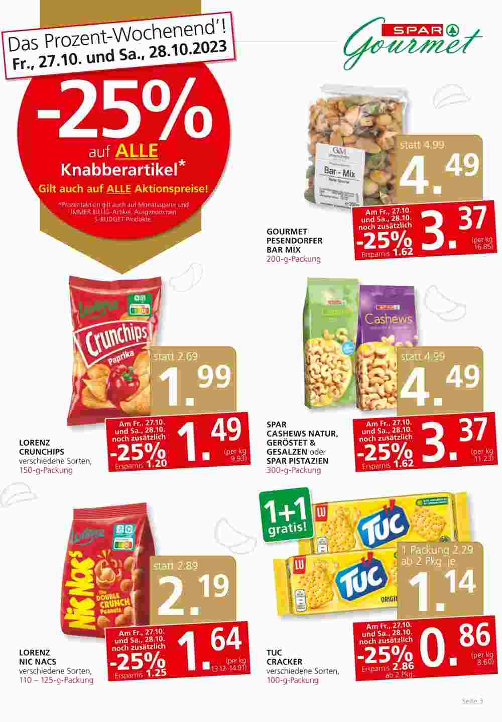 SPAR Gourmet Flugblatt (ab 25.10.2023) - Angebote und Prospekt - Seite 3