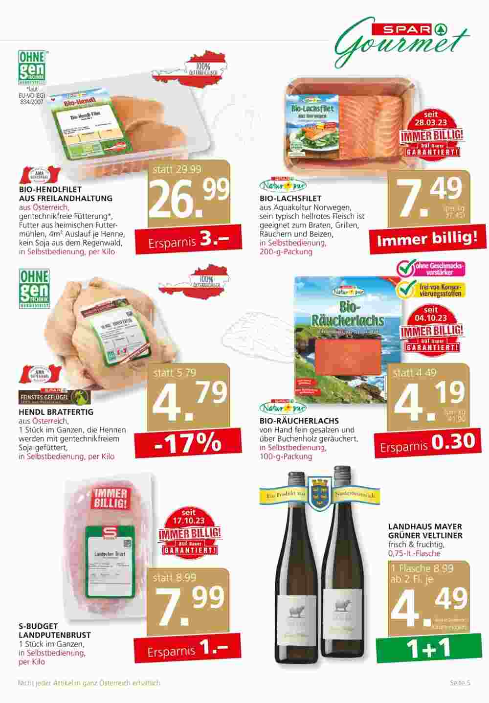 SPAR Gourmet Flugblatt (ab 25.10.2023) - Angebote und Prospekt - Seite 5