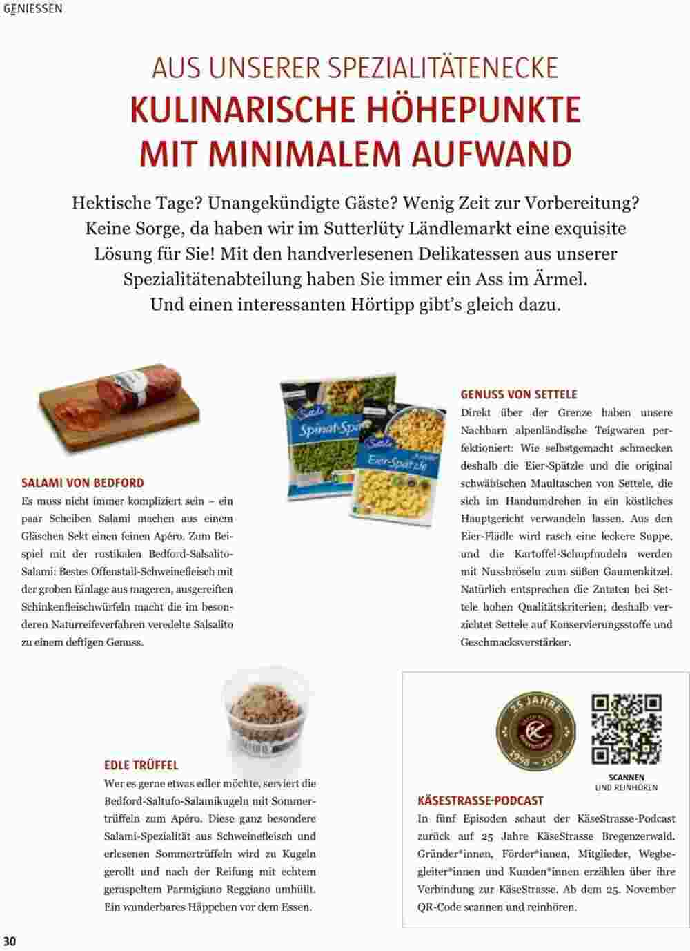 Sutterlüty Flugblatt (ab 25.10.2023) - Angebote und Prospekt - Seite 30