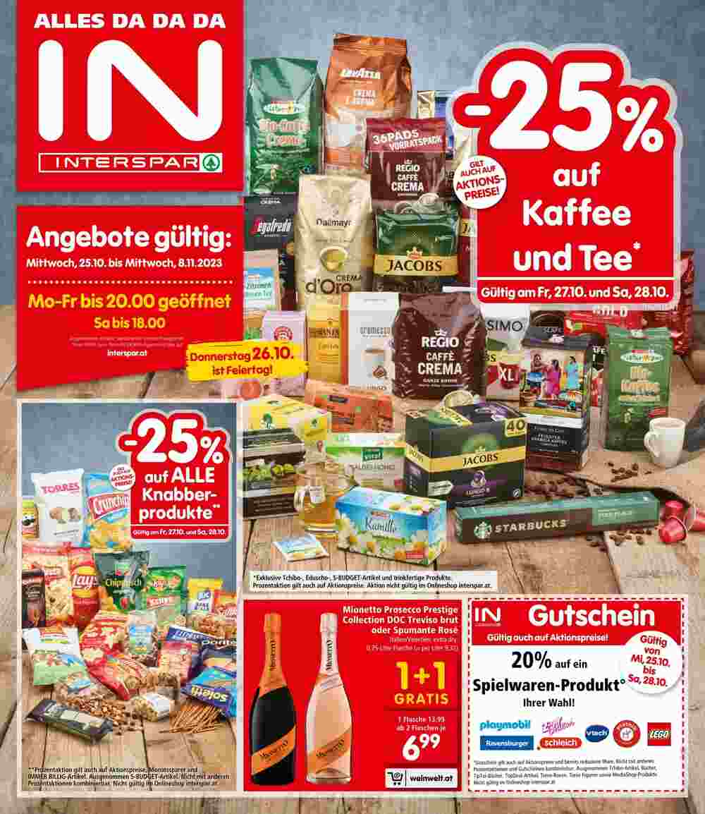 Interspar Flugblatt (ab 25.10.2023) - Angebote und Prospekt - Seite 1