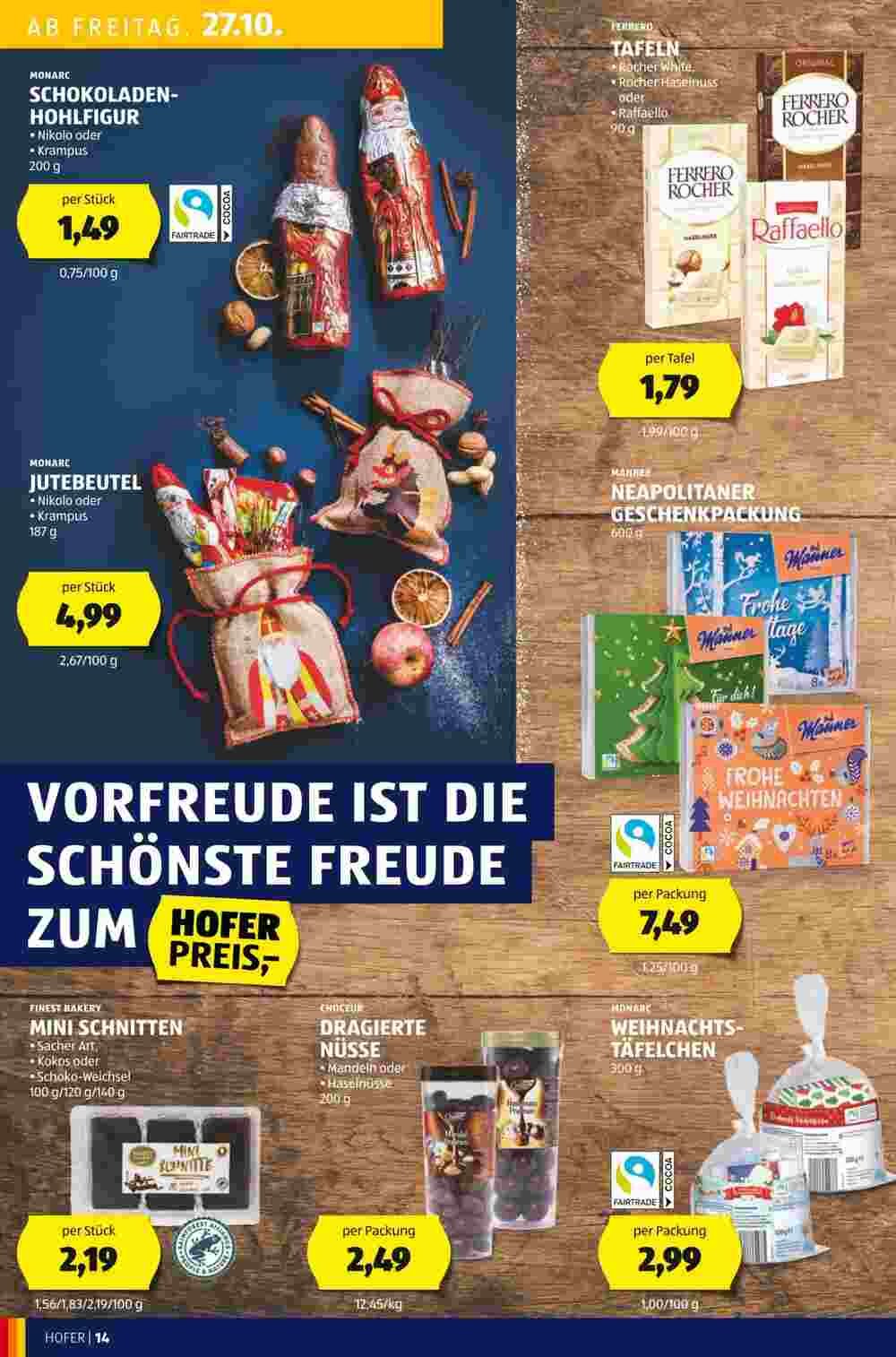 Hofer Flugblatt (ab 27.10.2023) - Angebote und Prospekt - Seite 14