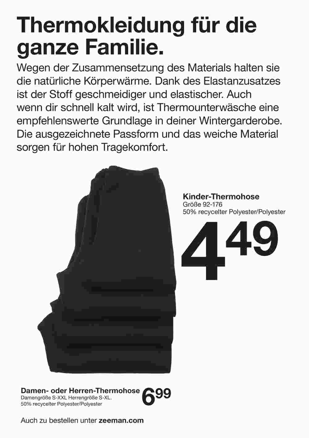 Zeeman Flugblatt (ab 28.10.2023) - Angebote und Prospekt - Seite 14