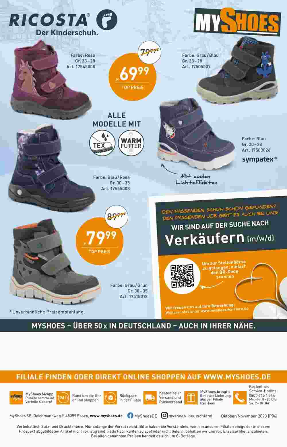 MyShoes Flugblatt (ab 28.10.2023) - Angebote und Prospekt - Seite 8