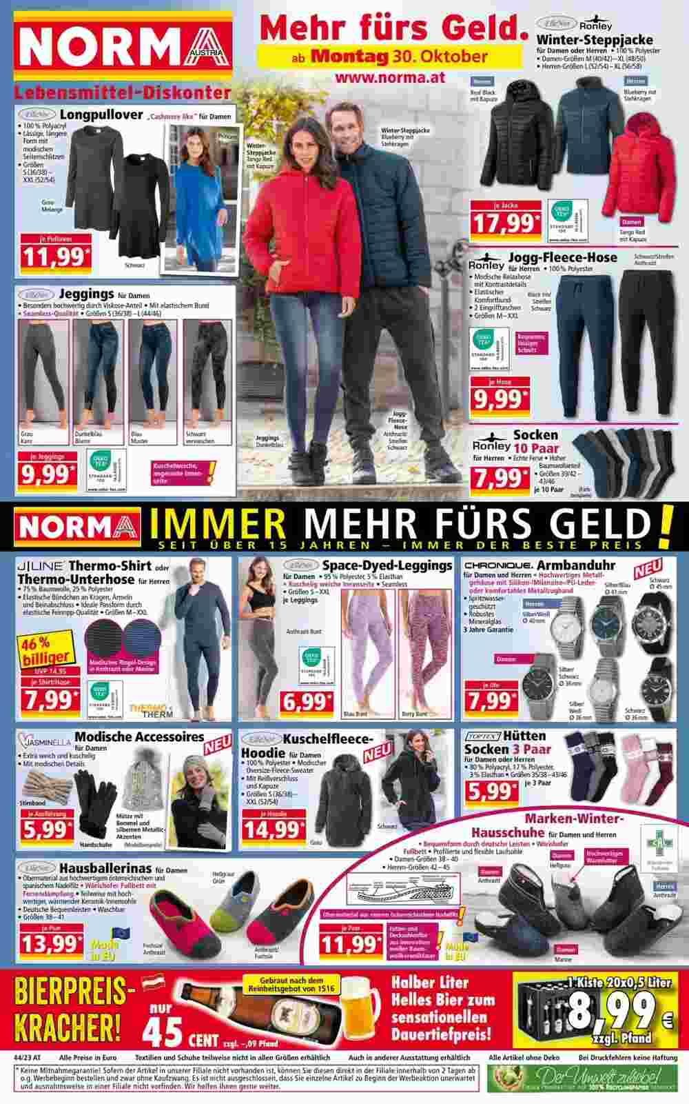 Norma Flugblatt (ab 30.10.2023) - Angebote und Prospekt - Seite 1