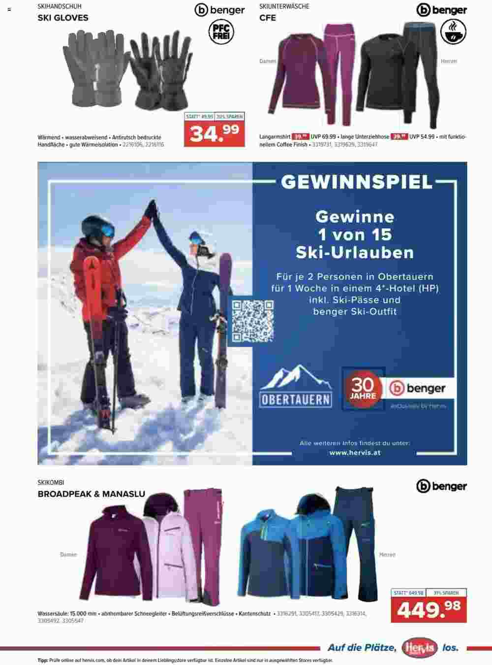 Hervis Flugblatt (ab 30.10.2023) - Angebote und Prospekt - Seite 9