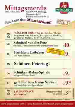 Wegschaider Flugblatt (ab 30.10.2023) - Angebote und Prospekt