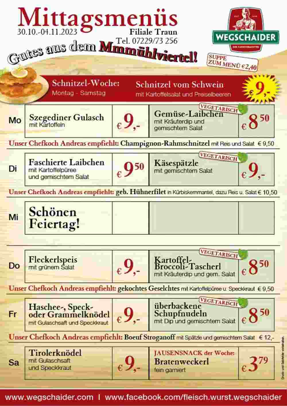 Wegschaider Flugblatt (ab 30.10.2023) - Angebote und Prospekt - Seite 5