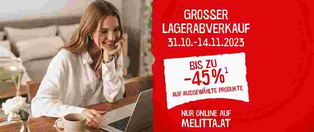 Melitta Flugblatt (ab 31.10.2023) - Angebote und Prospekt - Seite 1