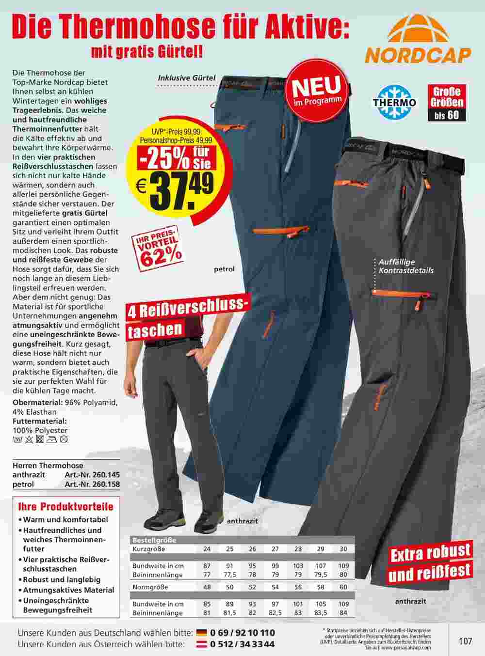 Personalshop Flugblatt (ab 31.10.2023) - Angebote und Prospekt - Seite 107