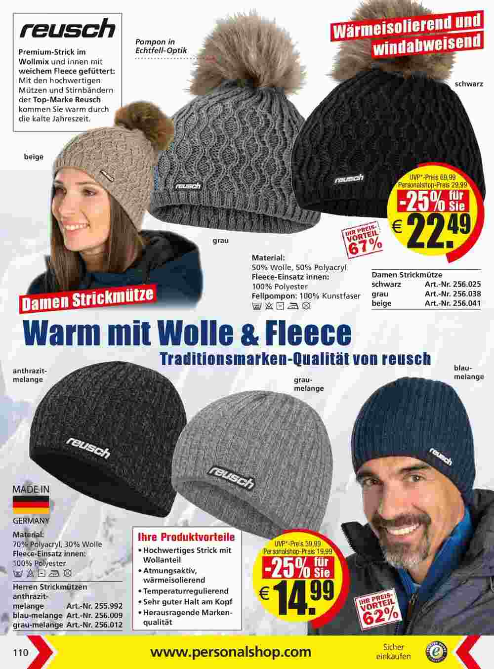 Personalshop Flugblatt (ab 31.10.2023) - Angebote und Prospekt - Seite 110