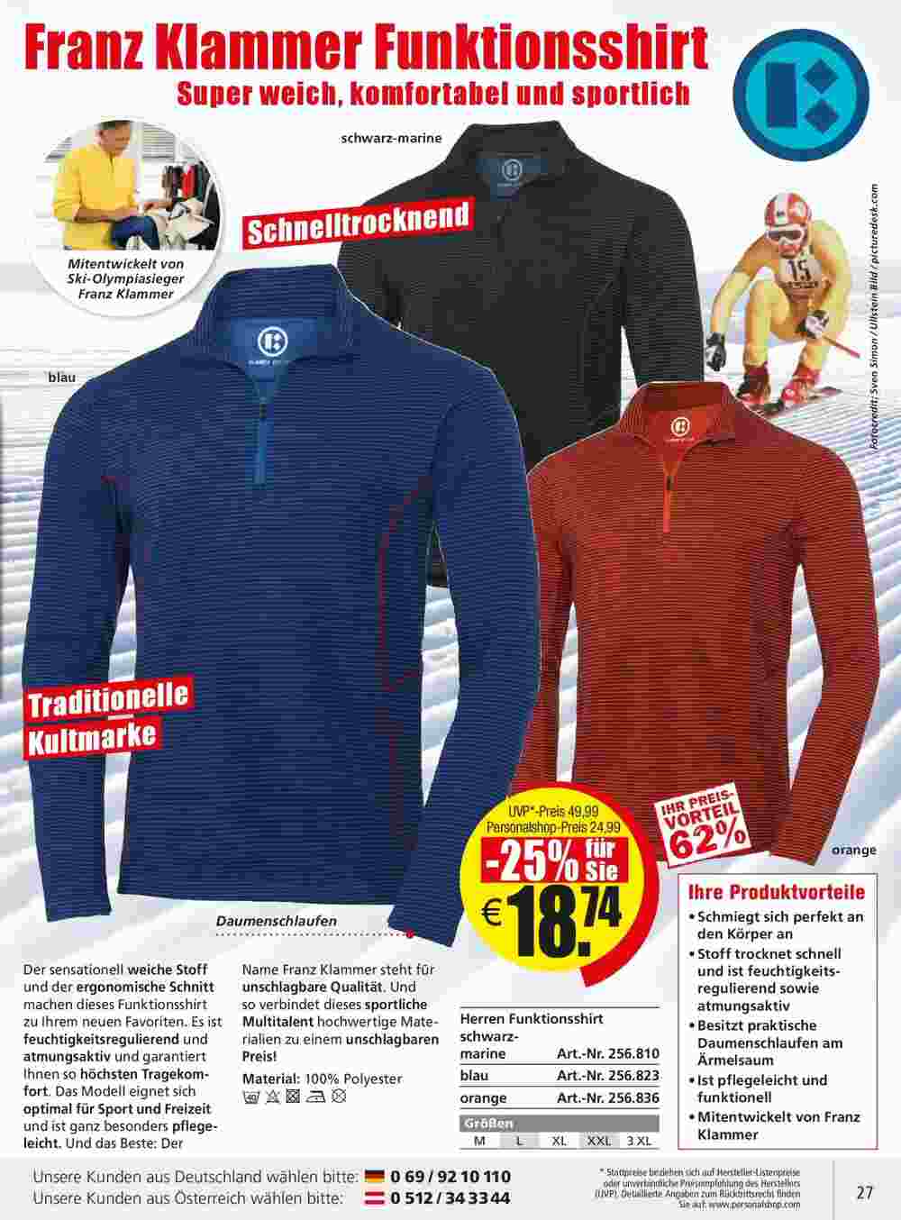 Personalshop Flugblatt (ab 31.10.2023) - Angebote und Prospekt - Seite 27