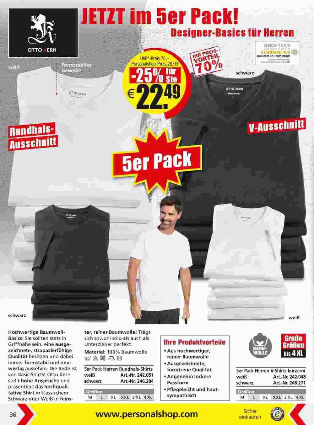 Personalshop Flugblatt (ab 31.10.2023) - Angebote und Prospekt - Seite 36