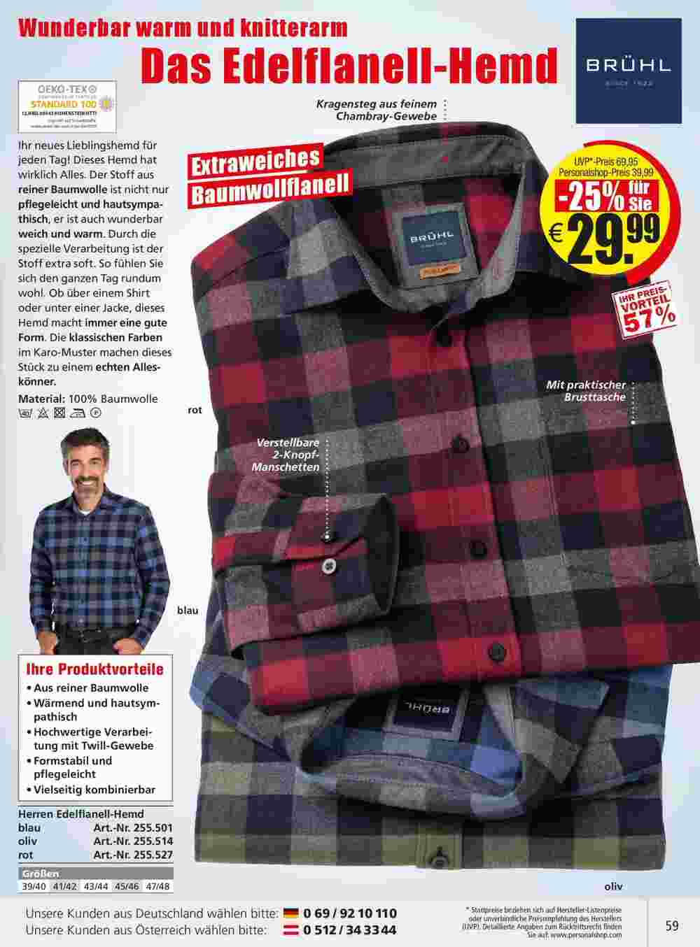 Personalshop Flugblatt (ab 31.10.2023) - Angebote und Prospekt - Seite 59