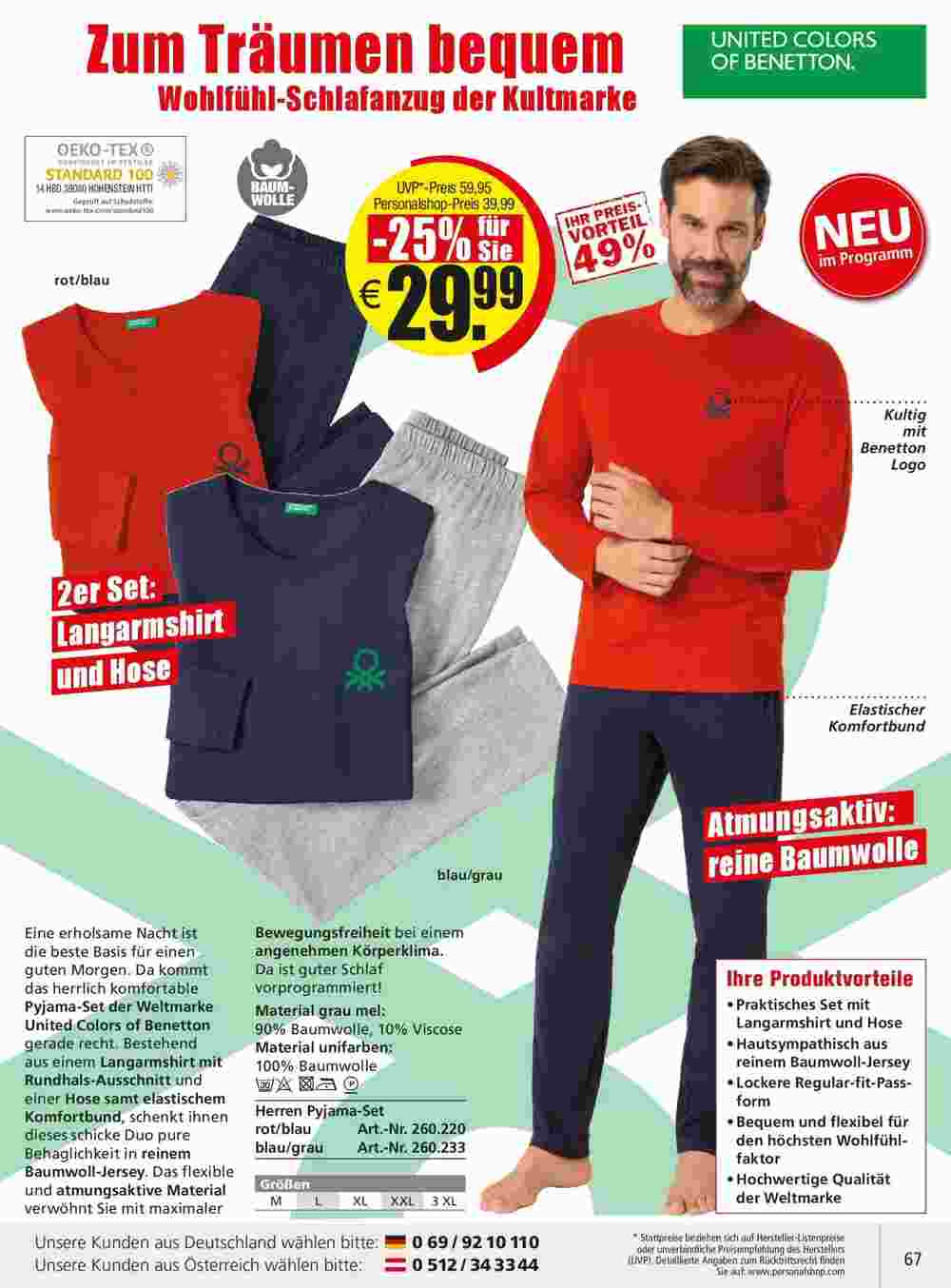 Personalshop Flugblatt (ab 31.10.2023) - Angebote und Prospekt - Seite 67