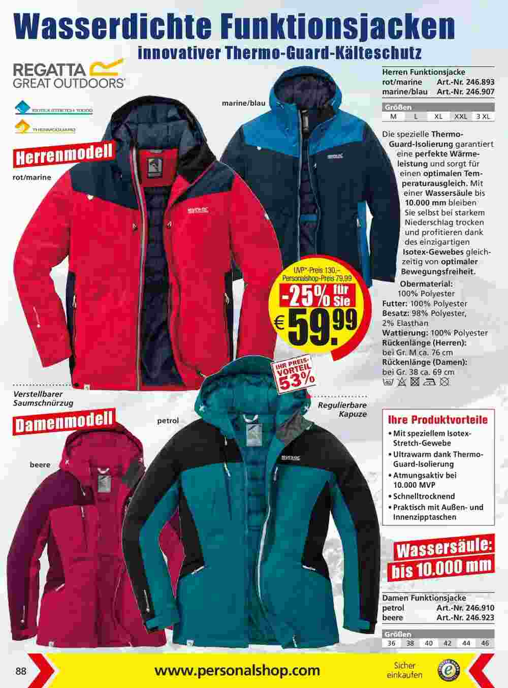 Personalshop Flugblatt (ab 31.10.2023) - Angebote und Prospekt - Seite 88