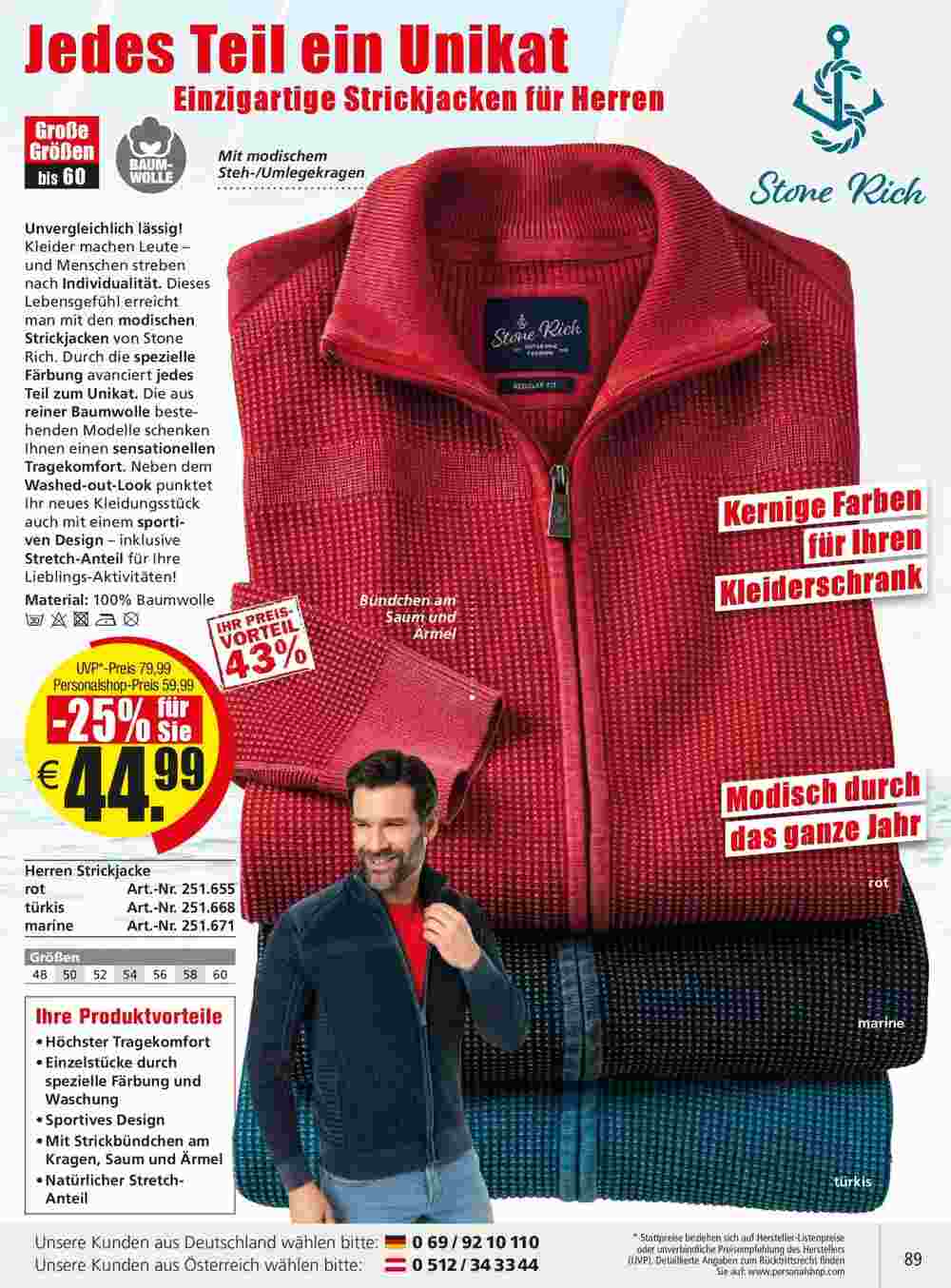 Personalshop Flugblatt (ab 31.10.2023) - Angebote und Prospekt - Seite 89