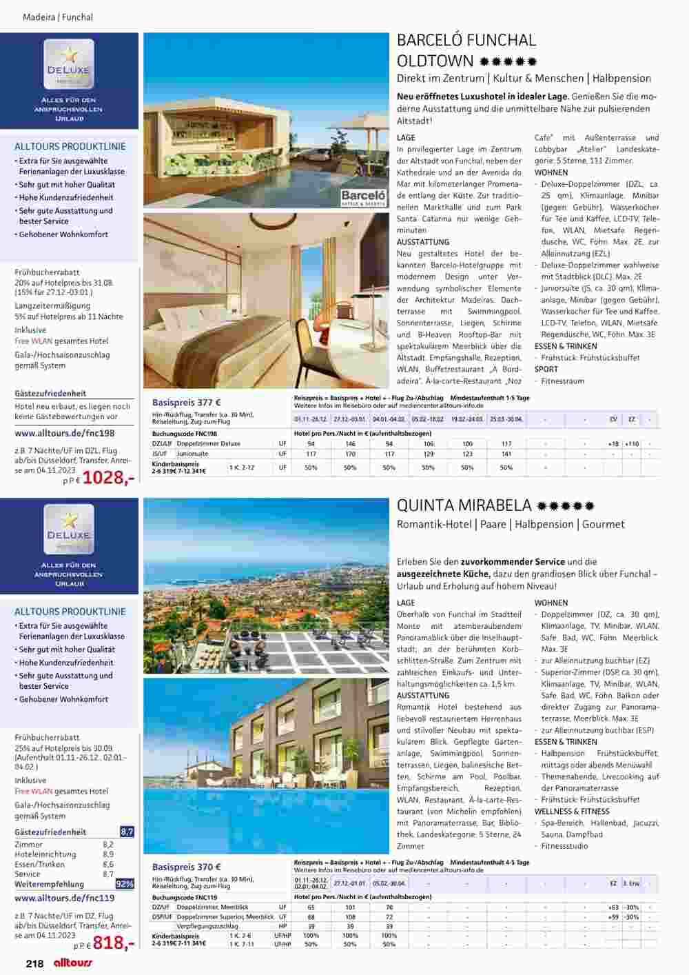 Alltours Flugblatt (ab 01.11.2023) - Angebote und Prospekt - Seite 218