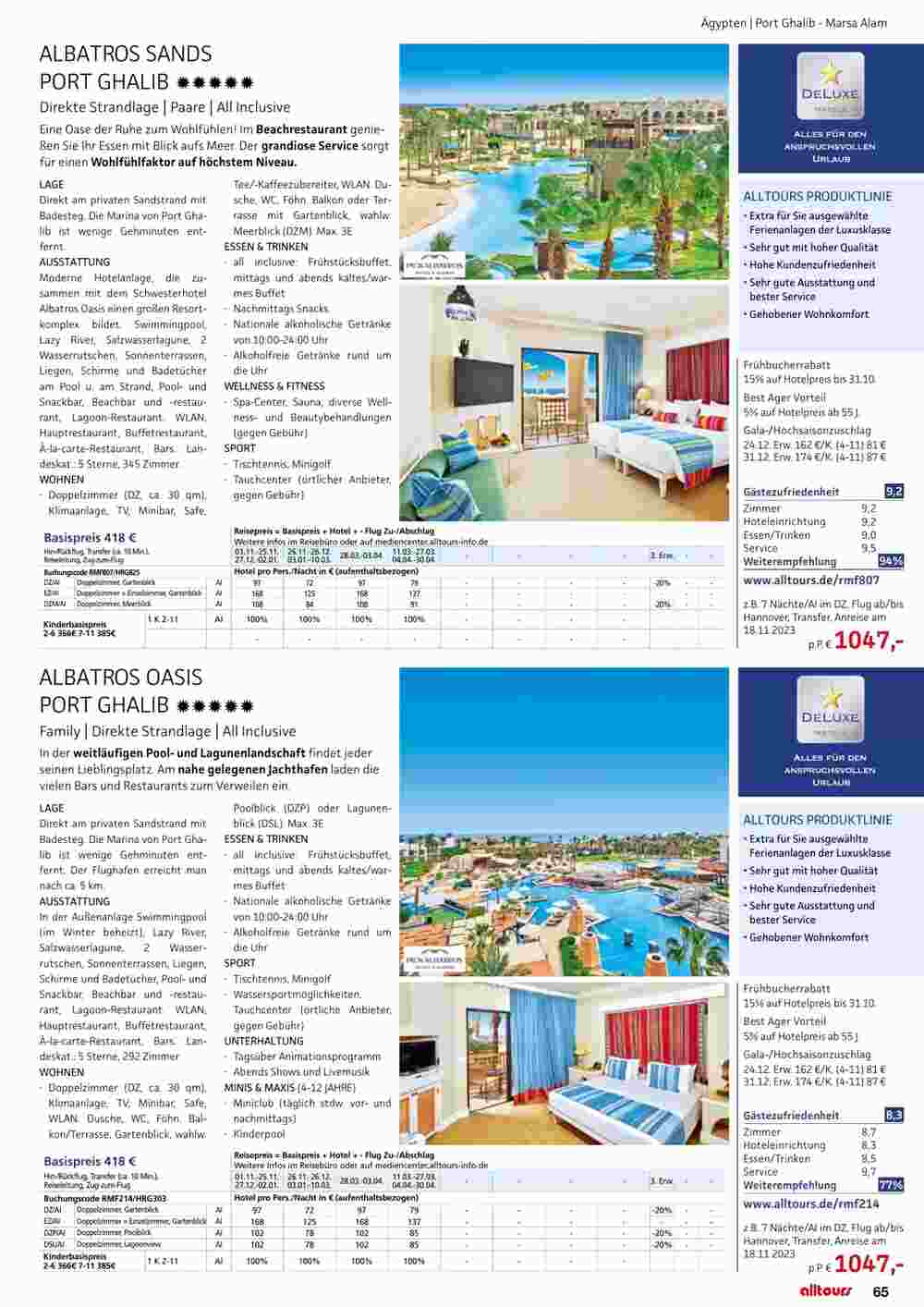 Alltours Flugblatt (ab 01.11.2023) - Angebote und Prospekt - Seite 65