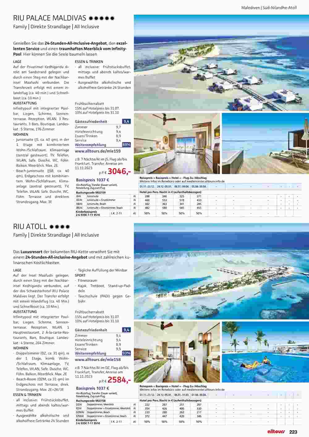 Alltours Flugblatt (ab 01.11.2023) - Angebote und Prospekt - Seite 223