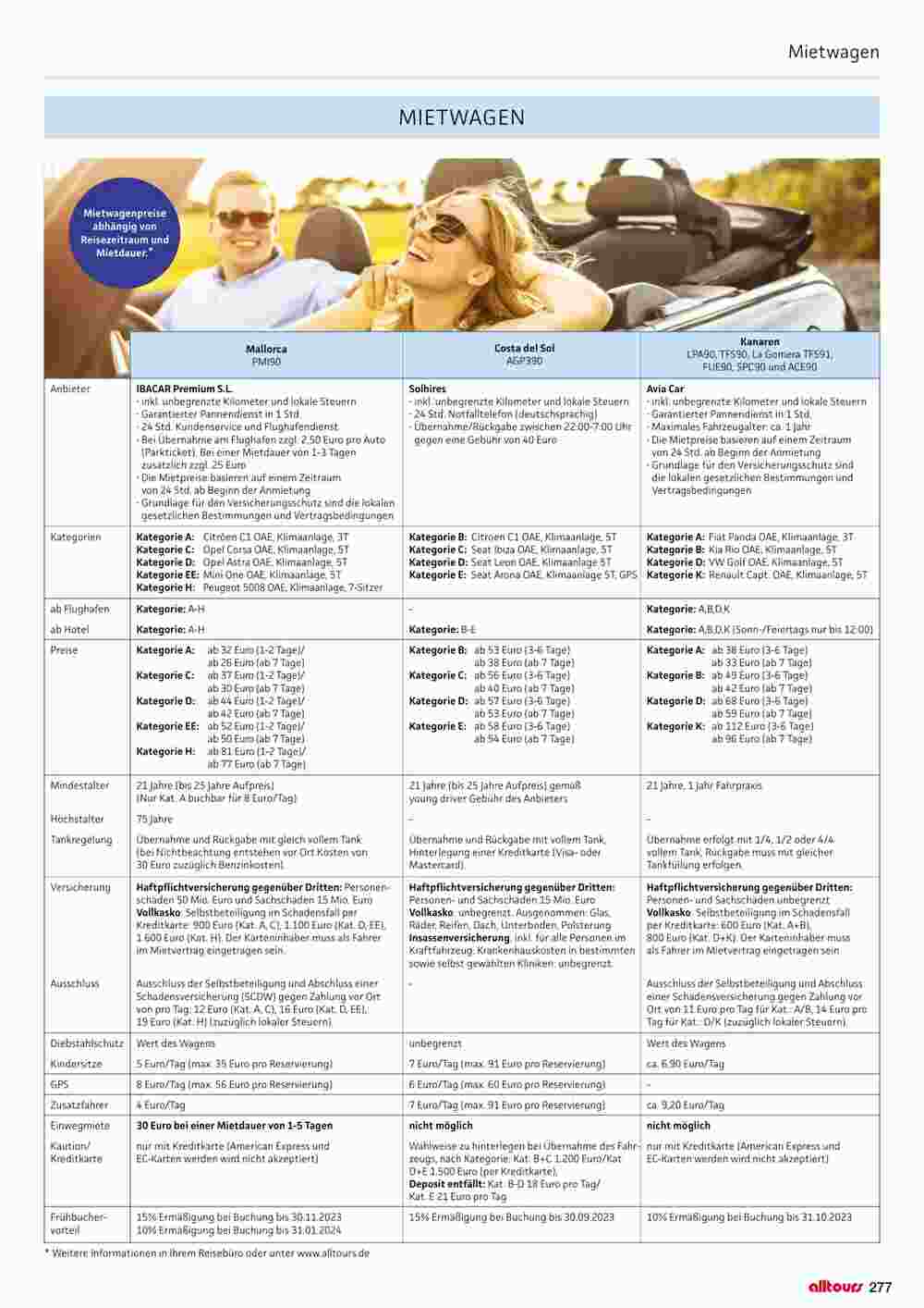 Alltours Flugblatt (ab 01.11.2023) - Angebote und Prospekt - Seite 277