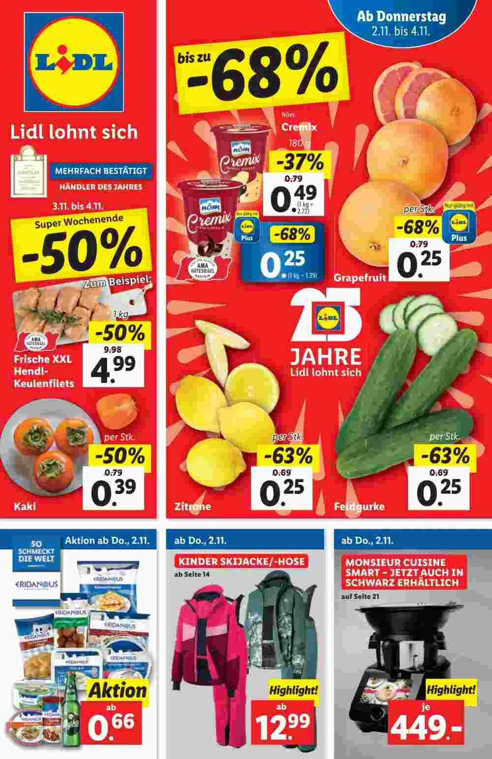 Lidl Flugblatt (ab 01.11.2023) - Angebote und Prospekt - Seite 1