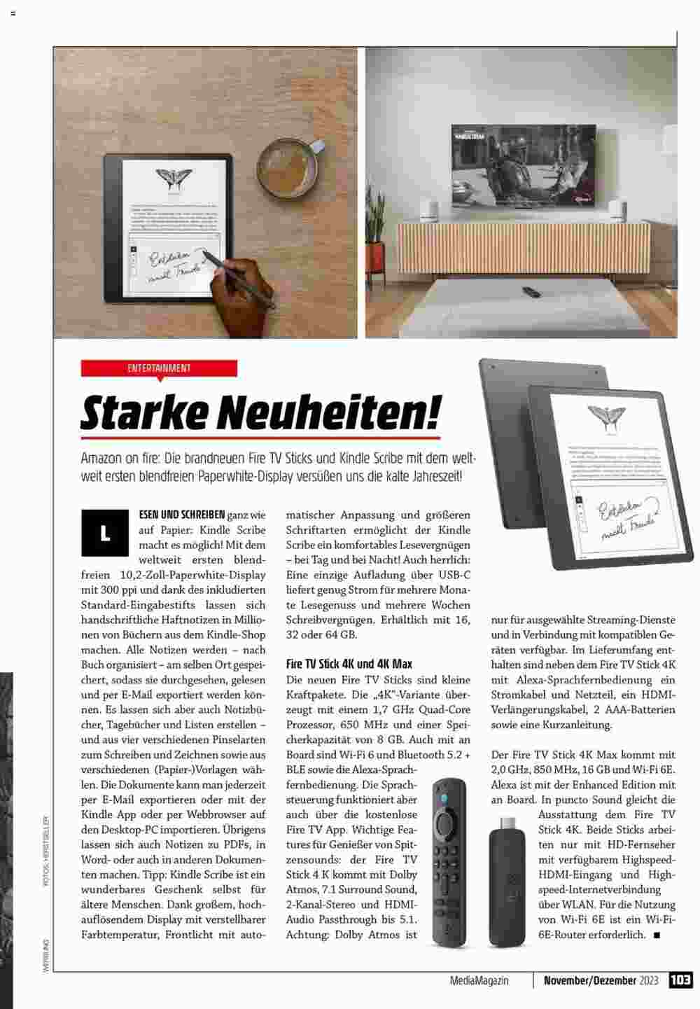 Media Markt Flugblatt (ab 01.11.2023) - Angebote und Prospekt - Seite 103