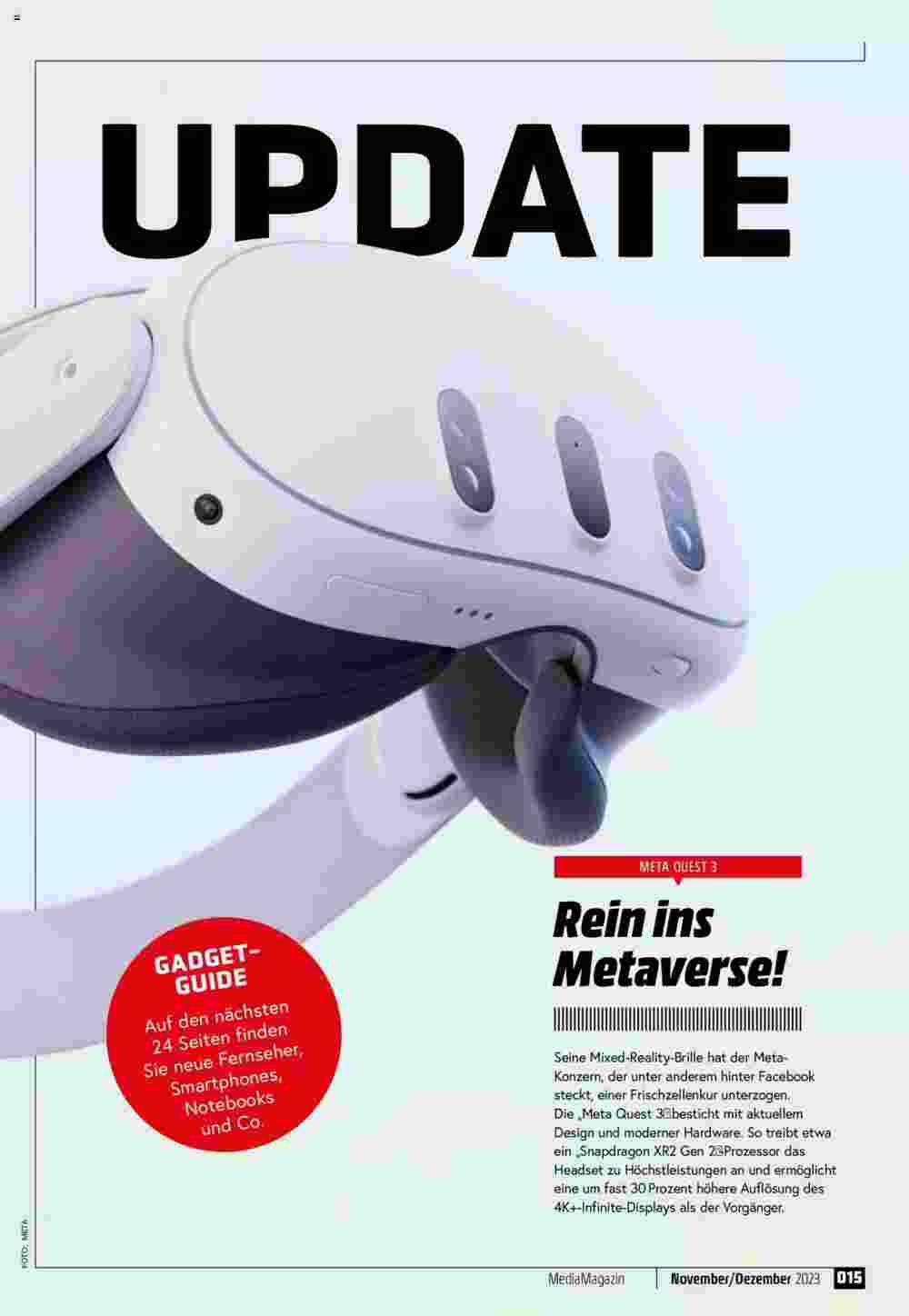 Media Markt Flugblatt (ab 01.11.2023) - Angebote und Prospekt - Seite 15