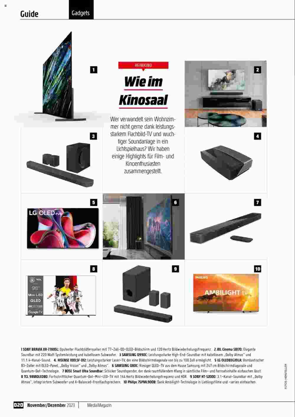 Media Markt Flugblatt (ab 01.11.2023) - Angebote und Prospekt - Seite 20