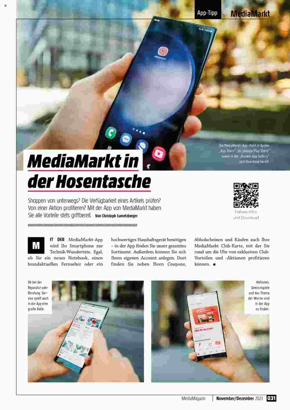 Media Markt Flugblatt (ab 01.11.2023) - Angebote und Prospekt - Seite 31