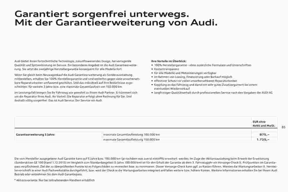 Audi Flugblatt (ab 02.11.2023) - Angebote und Prospekt - Seite 89