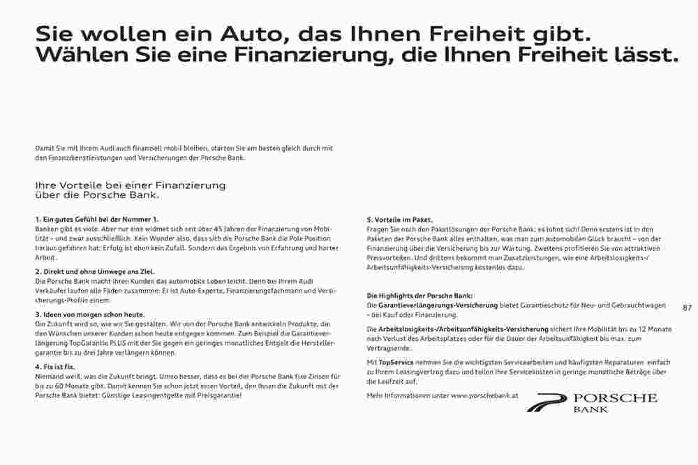 Audi Flugblatt (ab 02.11.2023) - Angebote und Prospekt - Seite 91