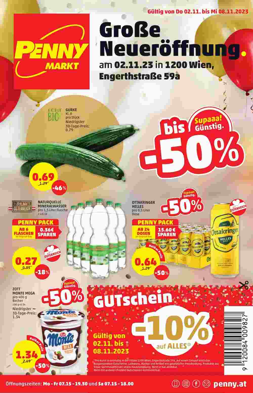 PENNY Flugblatt (ab 02.11.2023) - Angebote und Prospekt - Seite 1