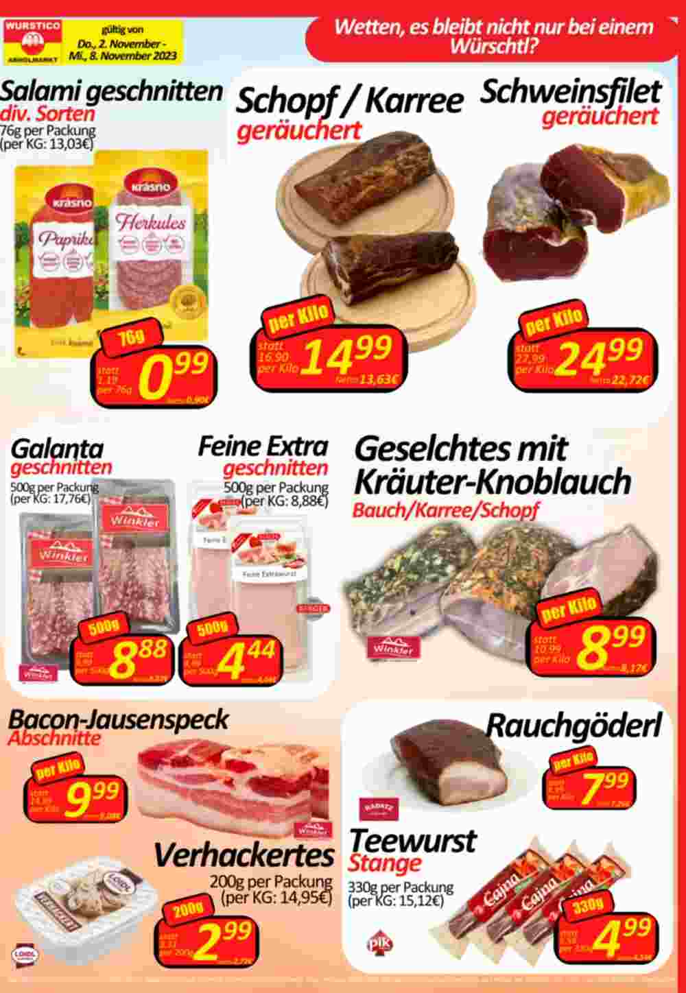 Wurstico Flugblatt (ab 02.11.2023) - Angebote und Prospekt - Seite 3